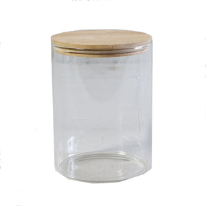 Bamboo & Glass Canister