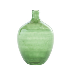 Green Oval Glass Jug