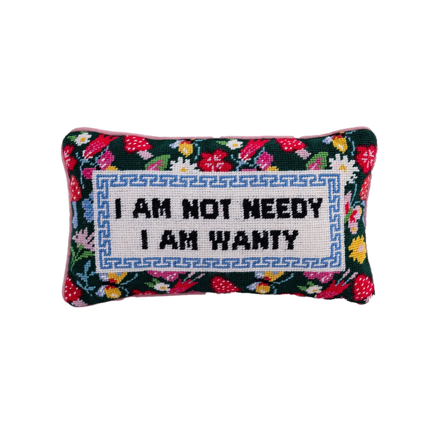 Not Needy Needlepoint Pillow