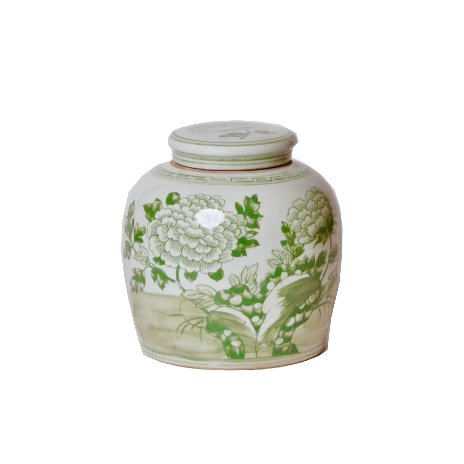 Peony Landscape Ginger Jar