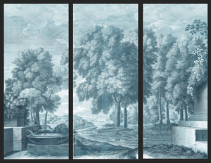 Verona Blue Triptych Artwork (Set of 3)