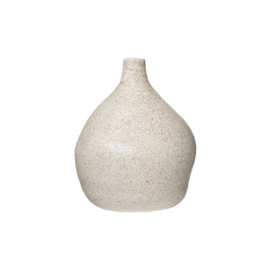 White Crackle Vase