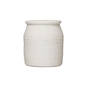 White Distressed Vase