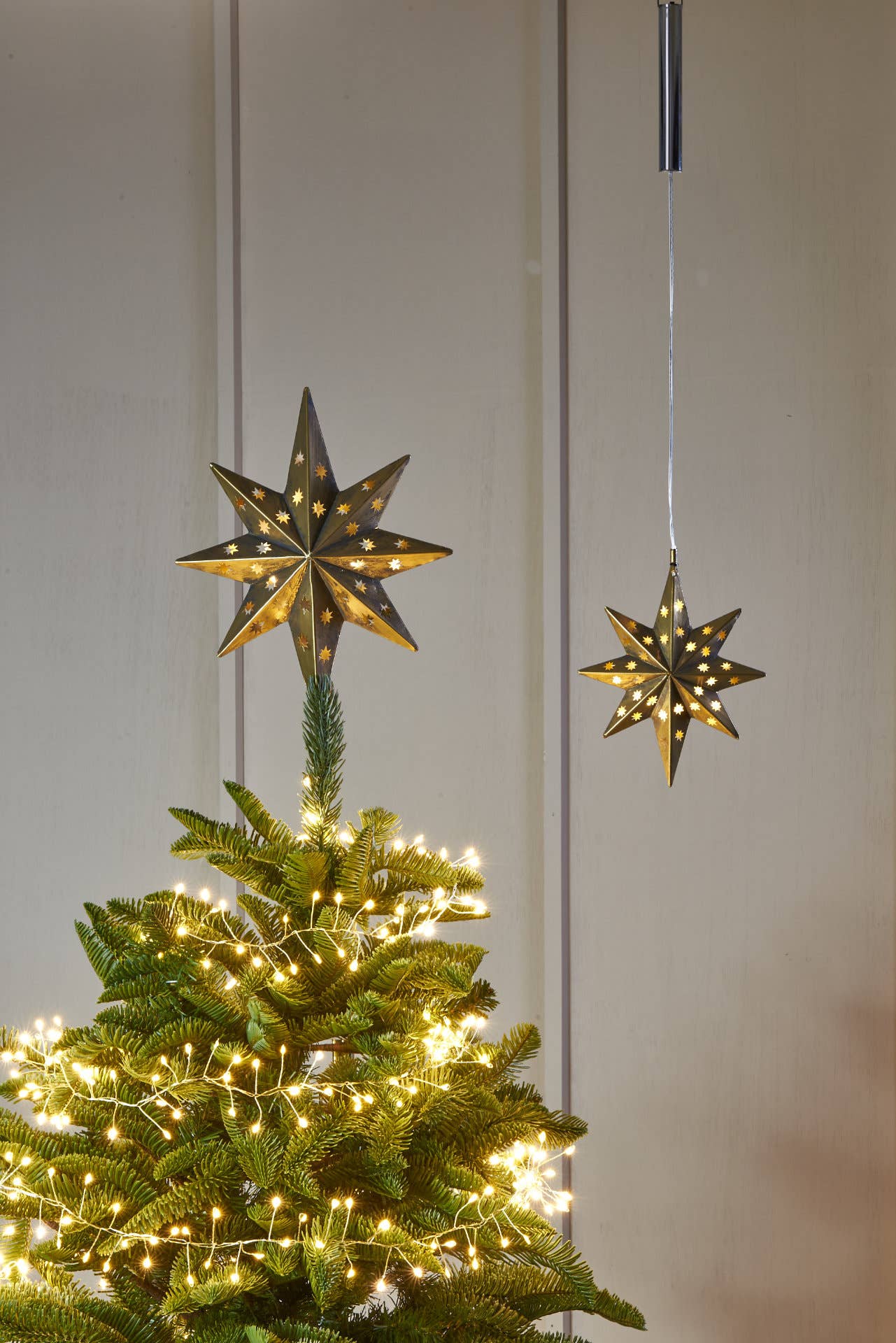 Gold Star Treetop Ornament