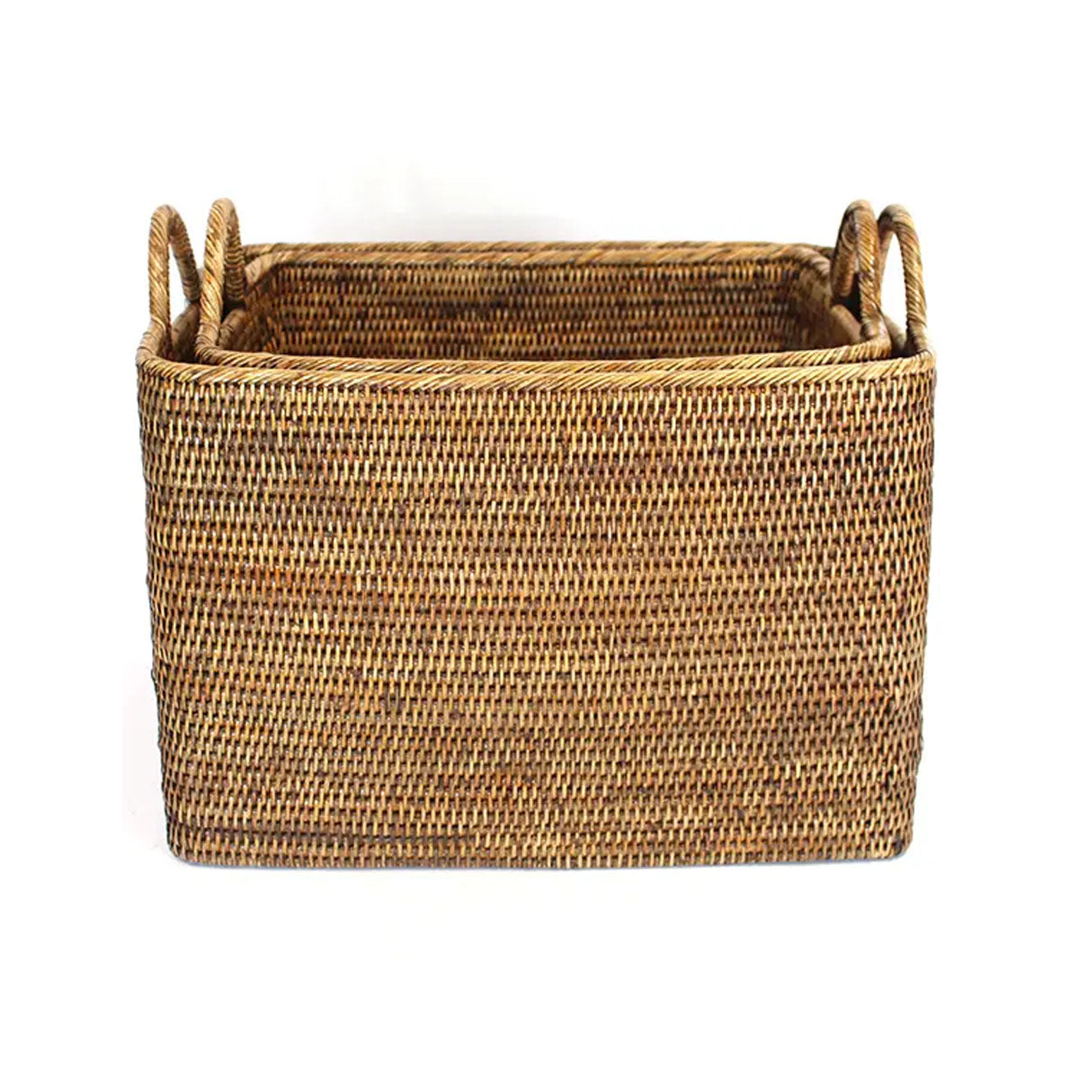 Woven Antique Brown Basket