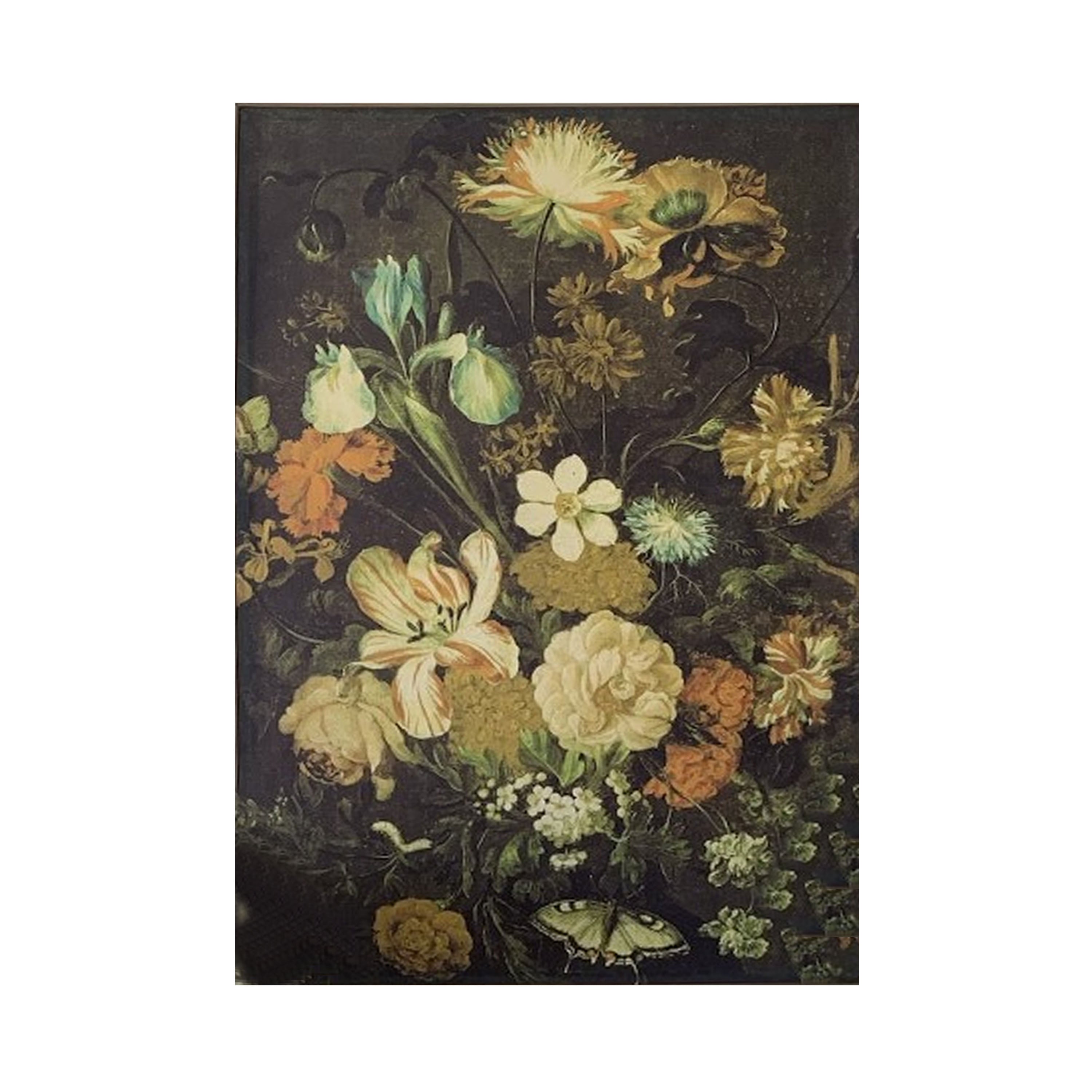Baroque Floral Arrangement Wall Art