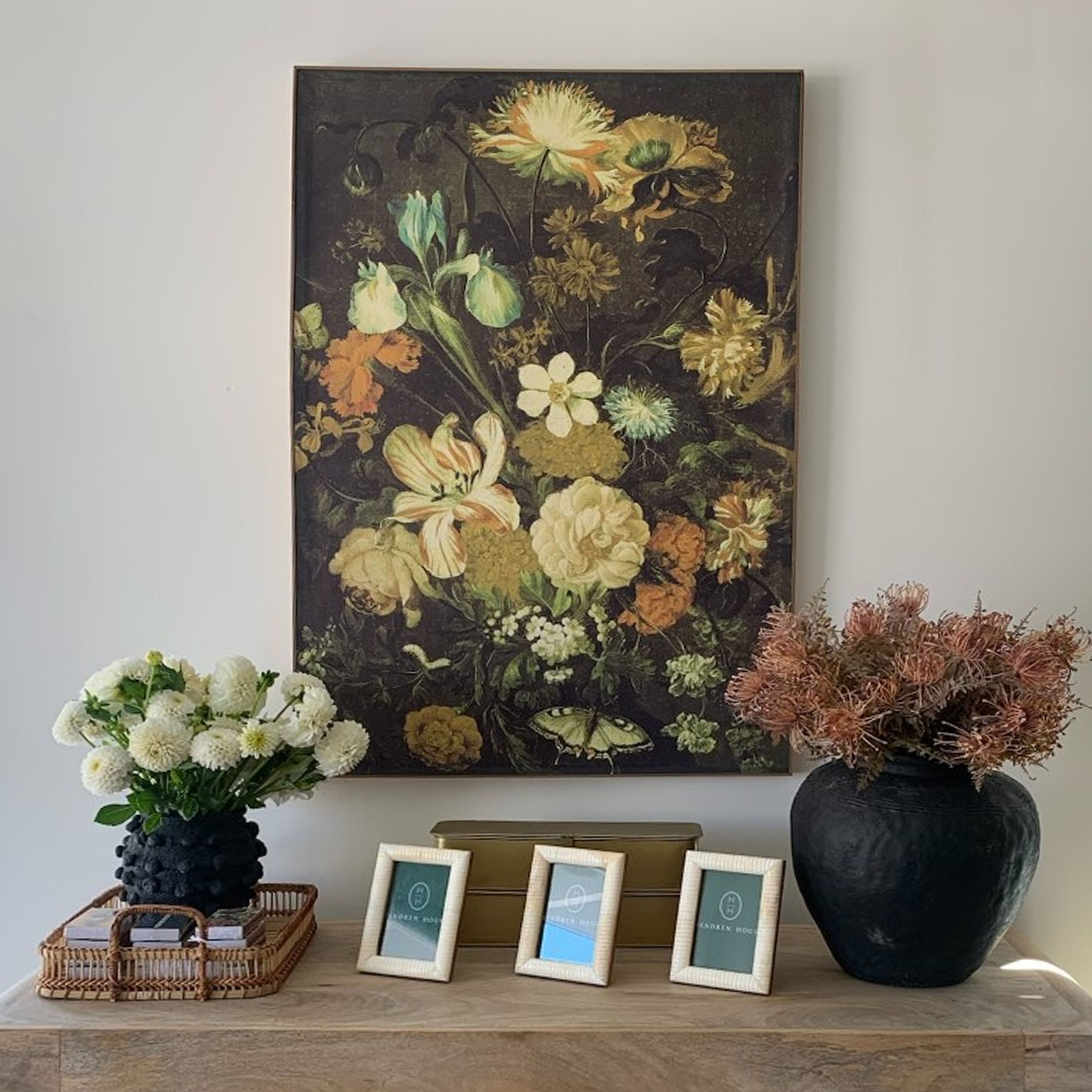 Baroque Floral Arrangement Wall Art