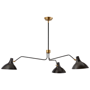 Charlton Large Triple Arm Chandelier